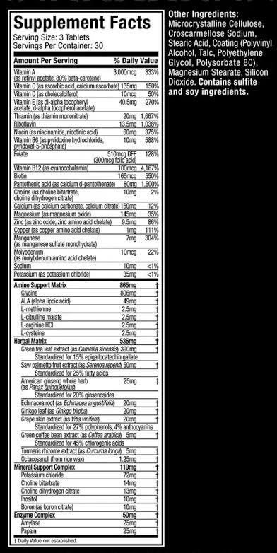 PLATINUM MULTIVITAMINS